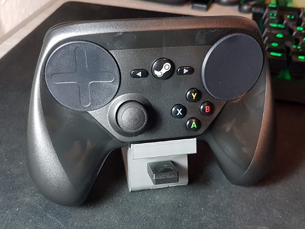 Steam Controller Stand With Dongle Storage By Formateins Thingiverse