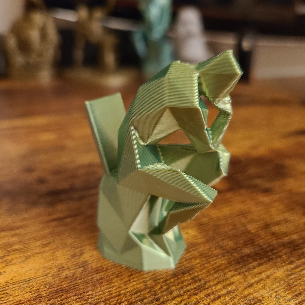 Low Poly The Stinker (Thinker on Toilet)