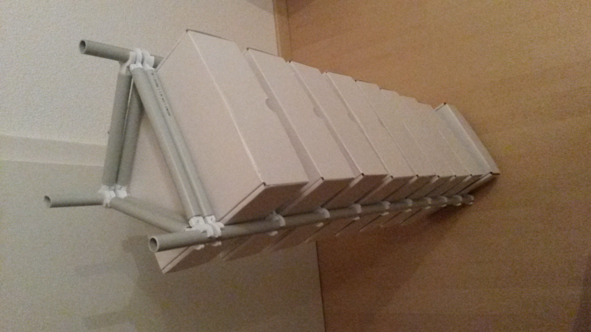 16mm pipe frame for stacking / storage filament carton boxes