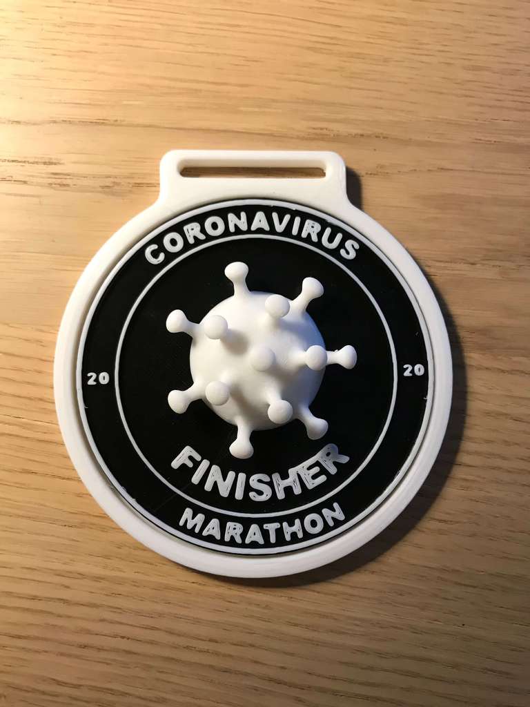 COVID19 Marathon Medal Remix