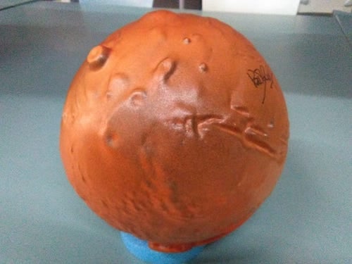 Tactile model of planet Mars