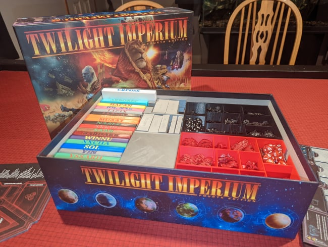Twilight Imperium 4 Board Game Box Insert Organizer