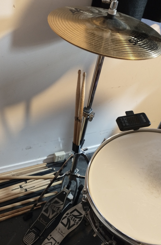 Drumsticks holder for Tama hi-hat stand (or any 25mm tubing)