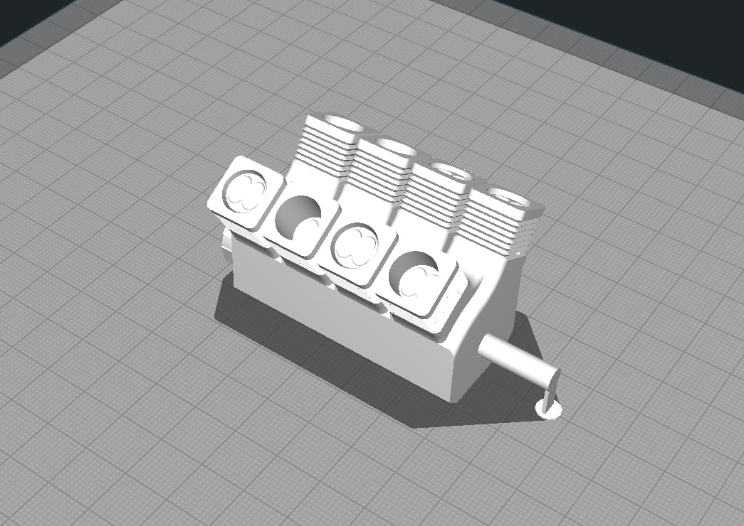 Print-in-Place V4 / V6 / V8 (V-Twin Remix)