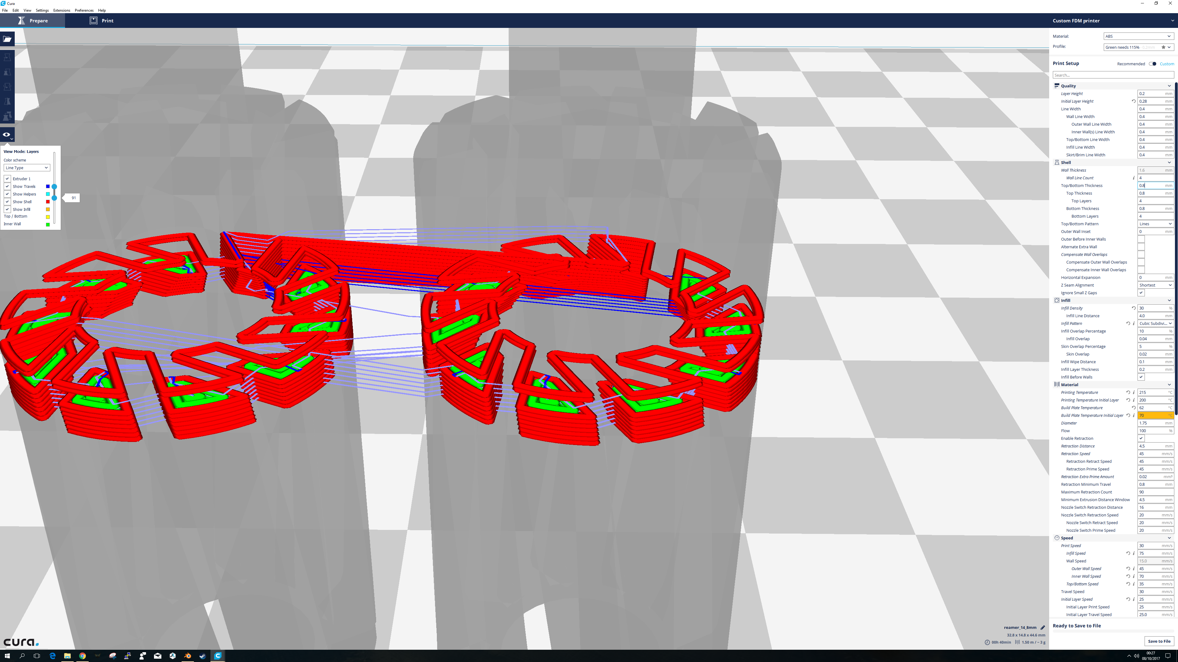 gcode visualiser testcase