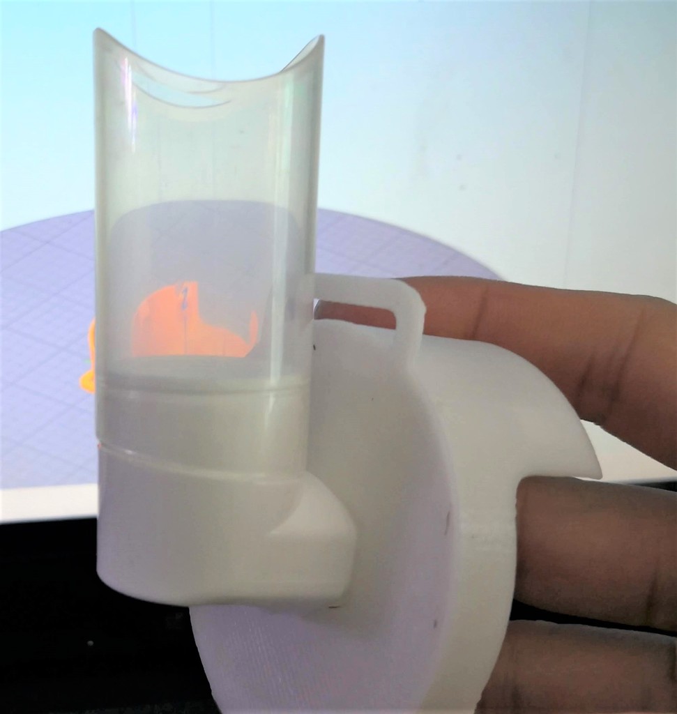 Paper cup inhaler spacer/chamber