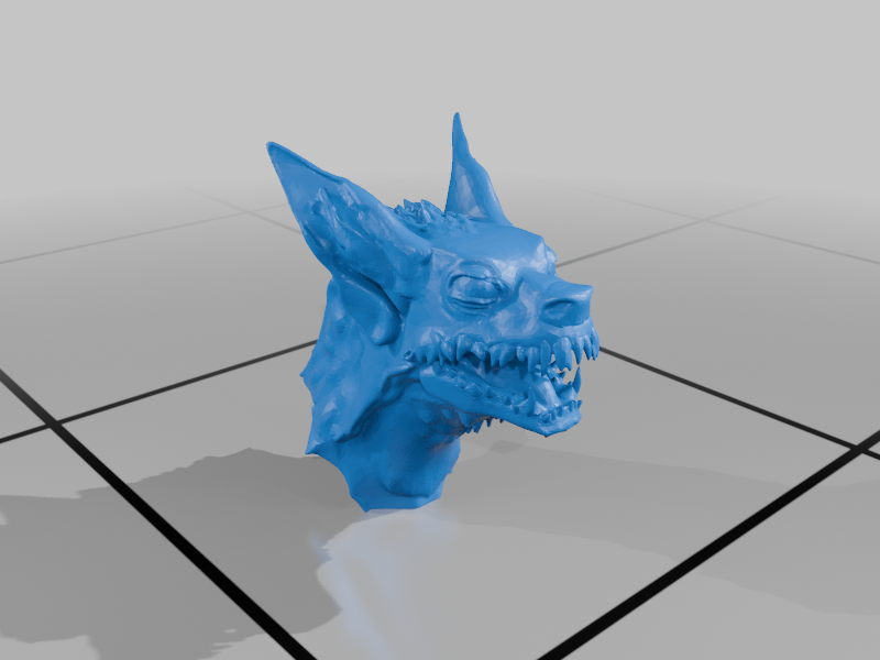 Dip, a monster dog head
