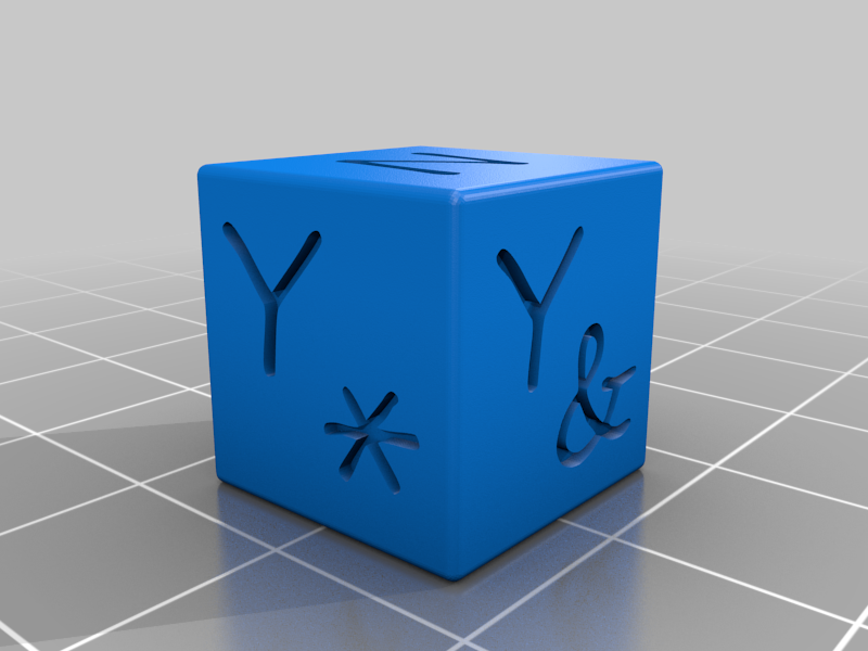 Oracle Dice (Yes/No/and/but)