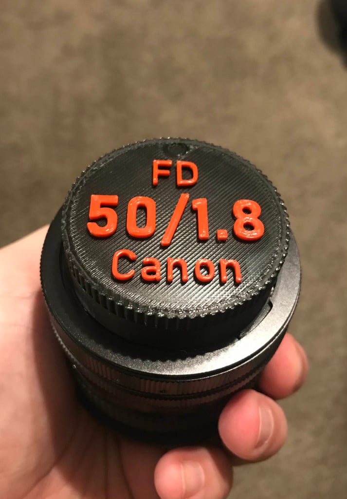 Rear Lens Cap for Canon FD 50mm Lens