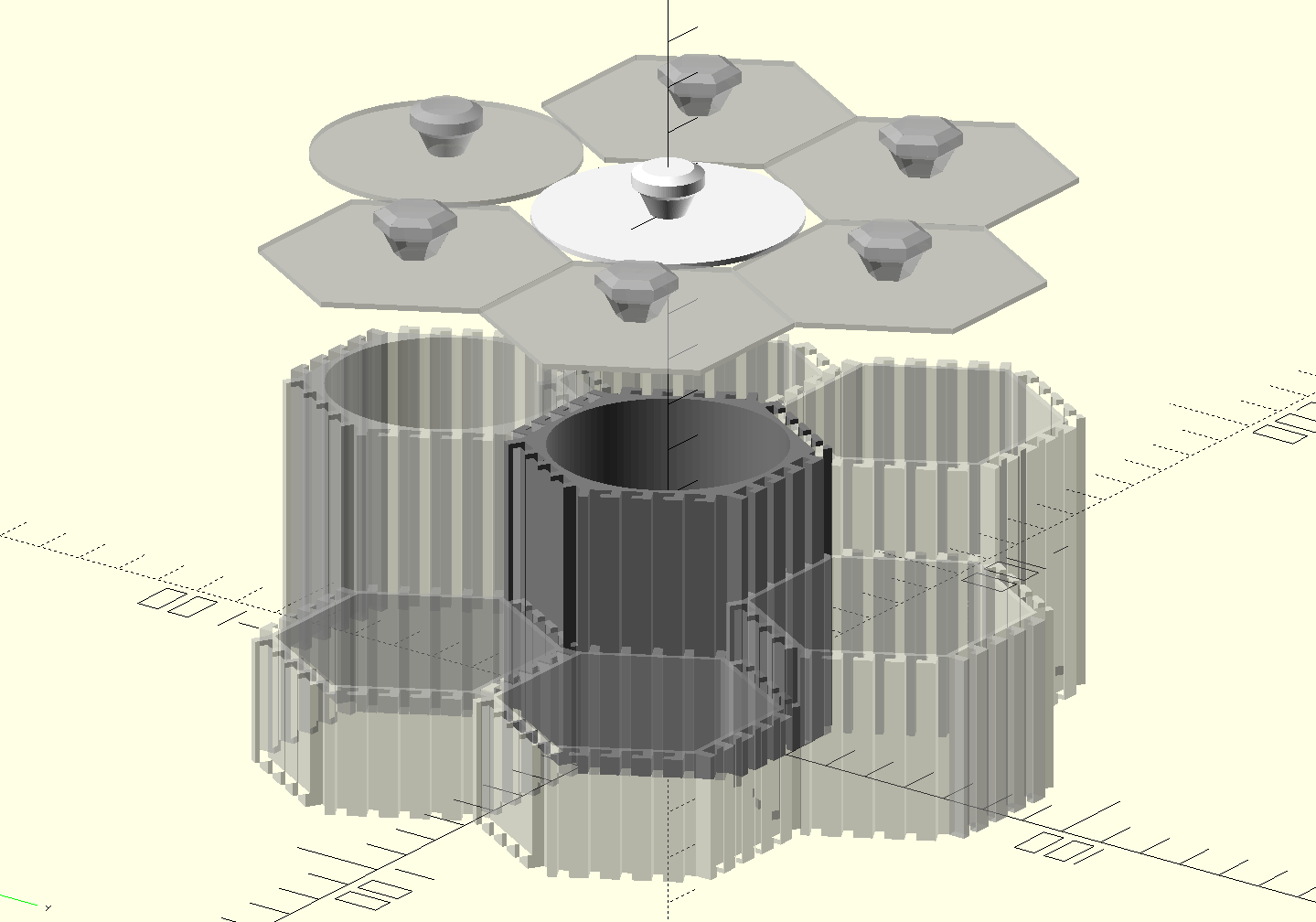 Parametric hexa container