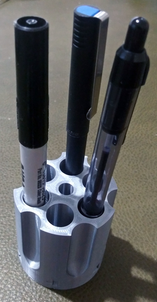 Revolver Cylinder Pencil Holder