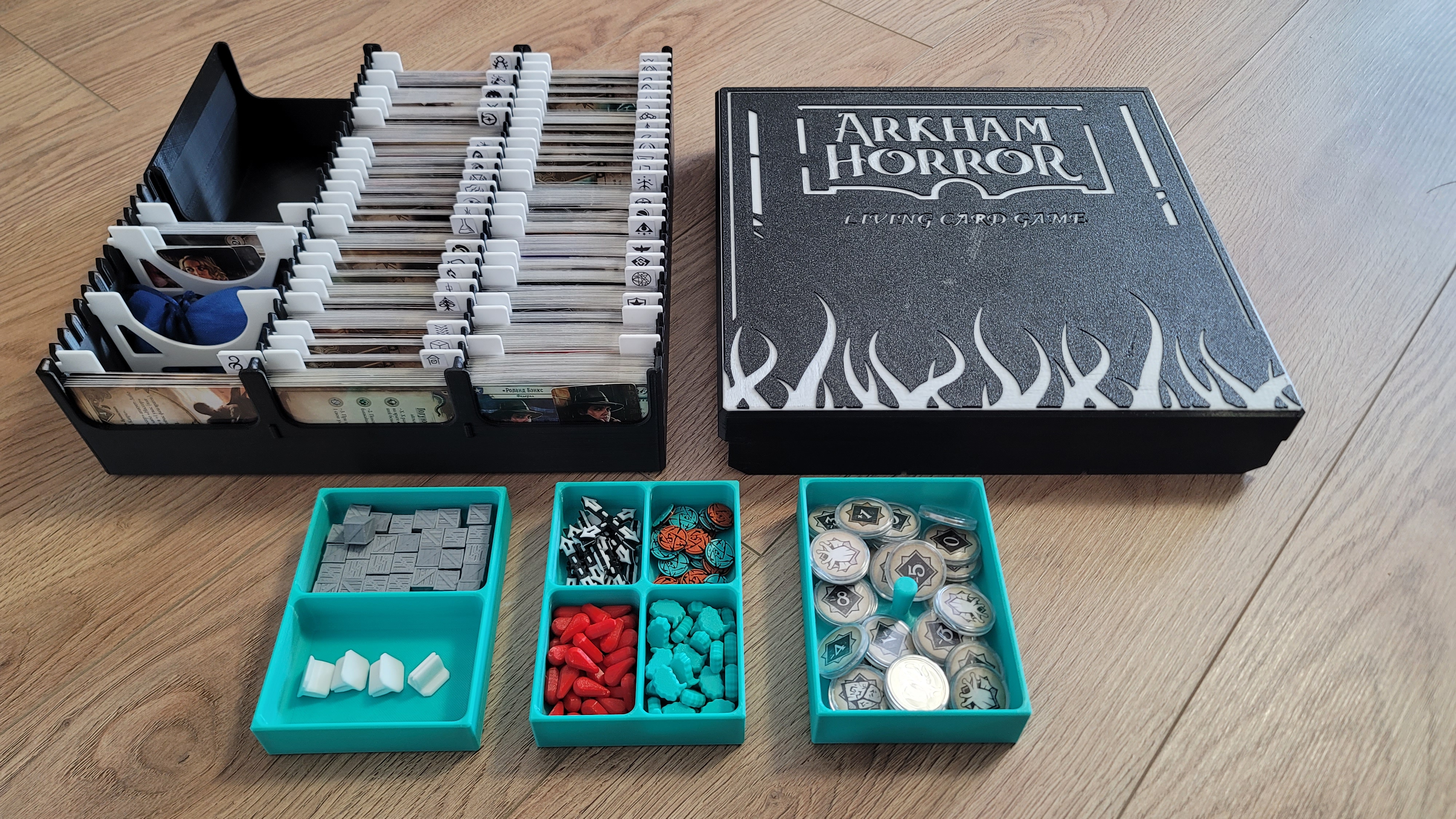 Arkham Horror LCG Organizer & Tokens