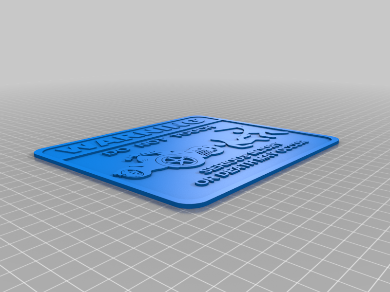 Printer Warning Sign - Do Not Touch ( Ryker )