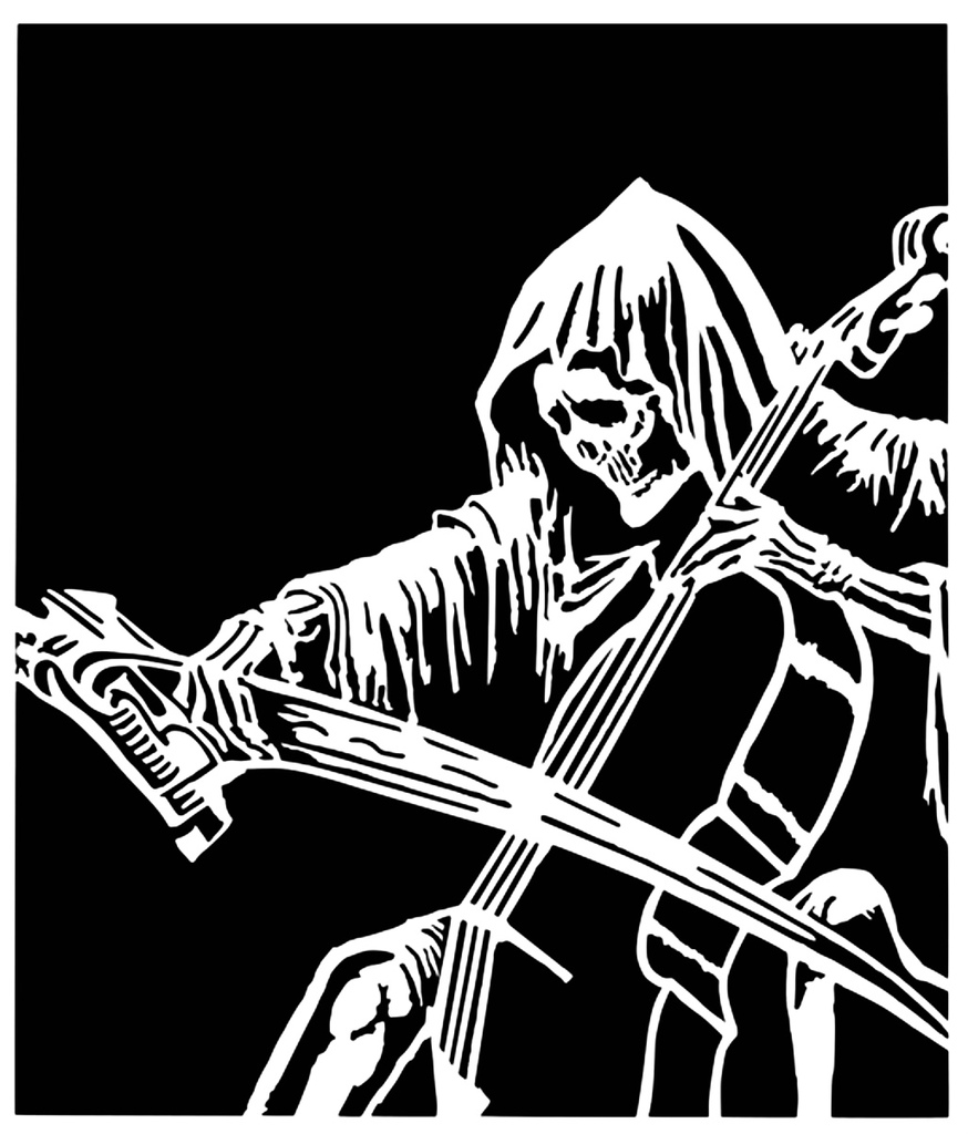 Grim Reaper stencil 11
