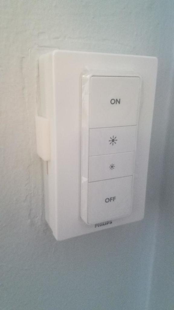 Philips Hue Dimmer Switch Holder Plate with Side Switch