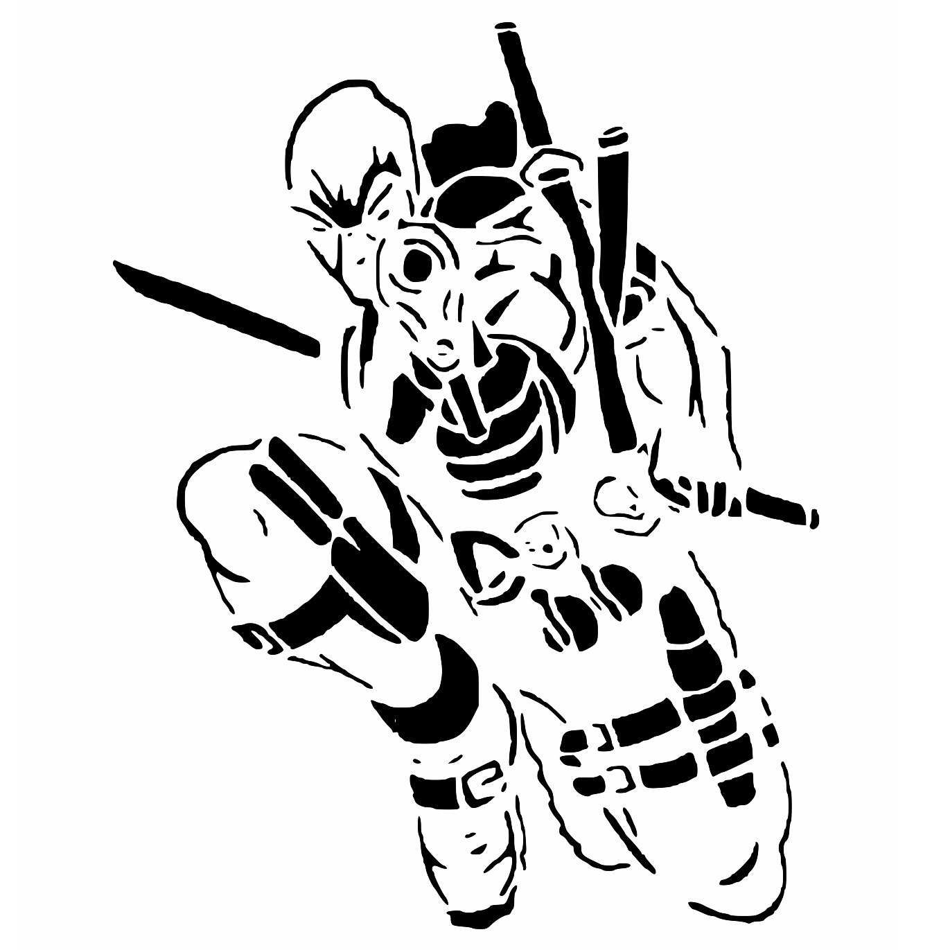 Deadpool stencil 9