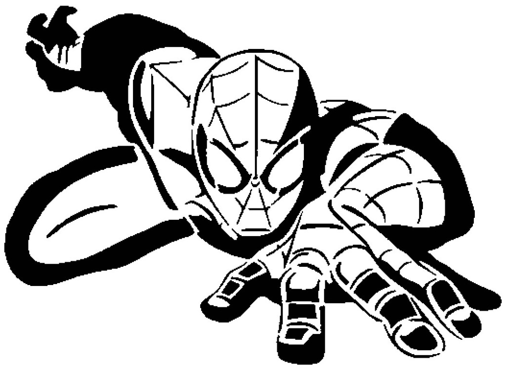 Spiderman stencil 6