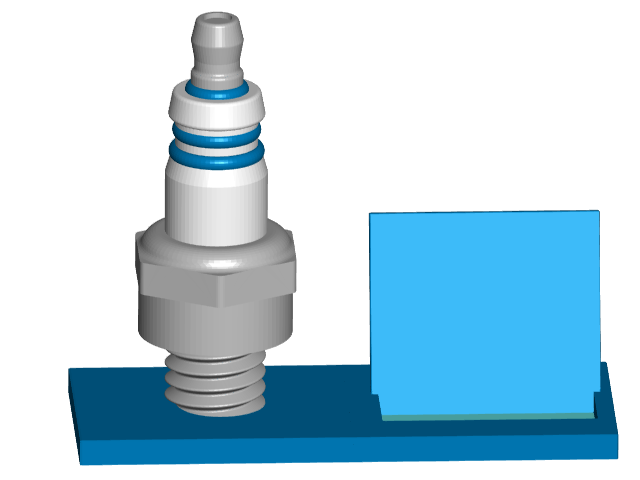 Spark Plug Business Card Holder