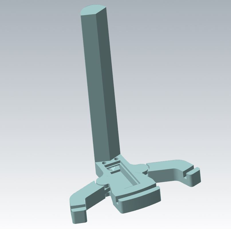 Adjustable Lithophane Stand (3mm Curved Slot)