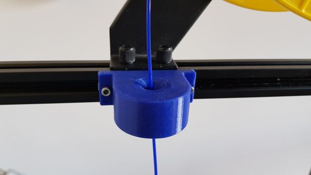 Filament guide for creality printers mount with a direct extruder.