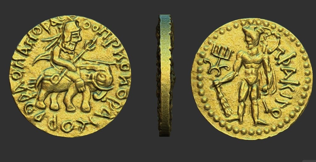 Ancient Mauryan Coin from India