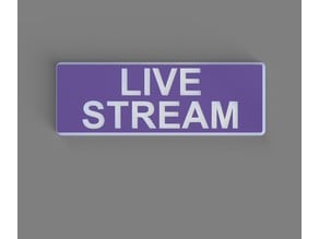 Live Stream Faceplate for LED Text Box