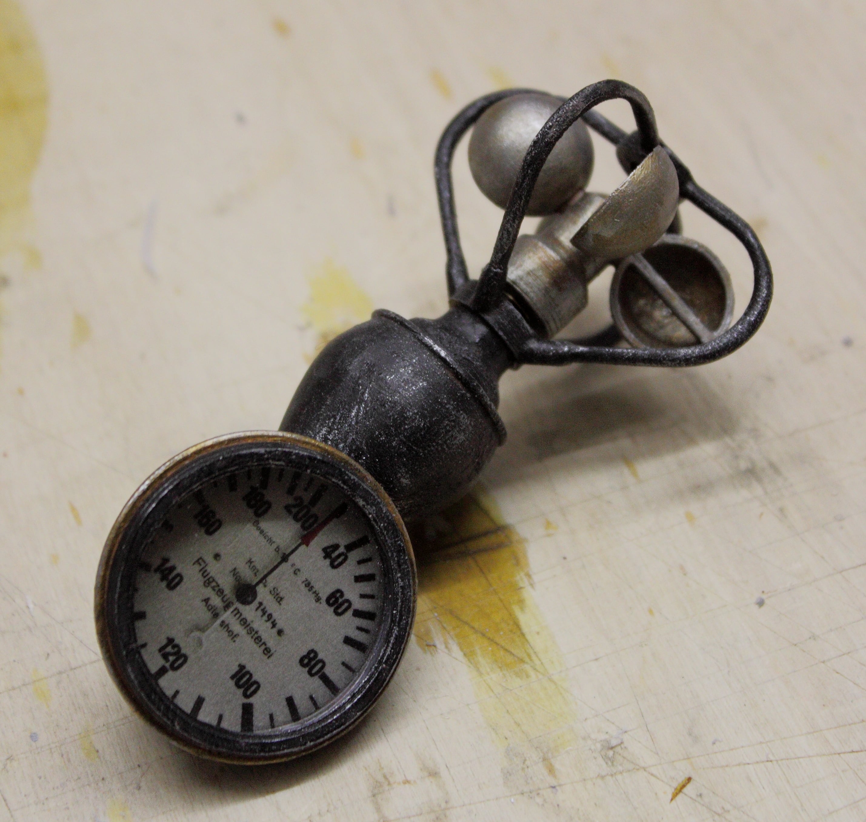 Anemometer 1:4 Scale WWI Airplane Fokker DR 1