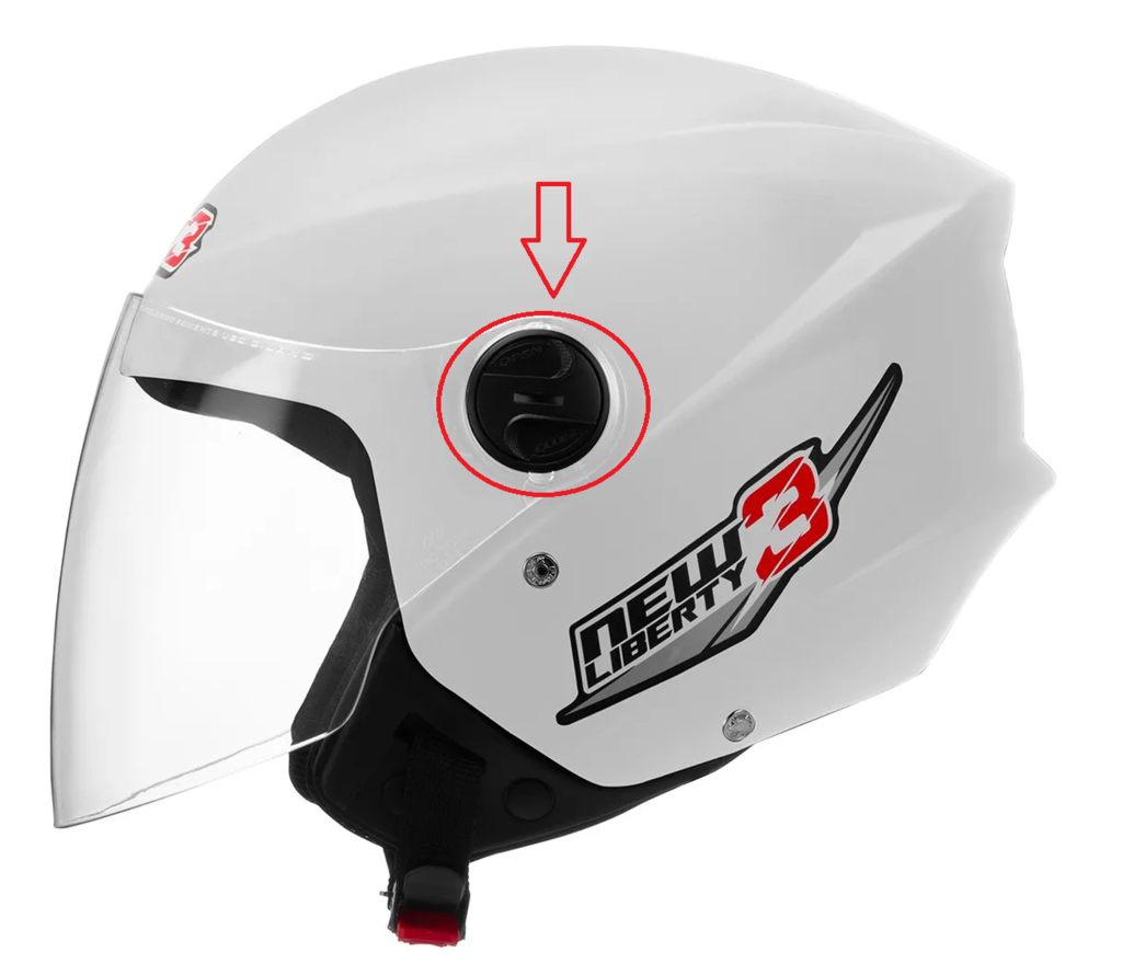 Clipe de viseira de capacete de moto