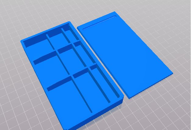 Parametric Divided Box with Sliding Top