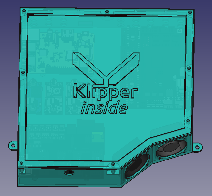 Klipper inside box for skr 1.4, skr e3 mini, raspberry pi 3 and lm2596