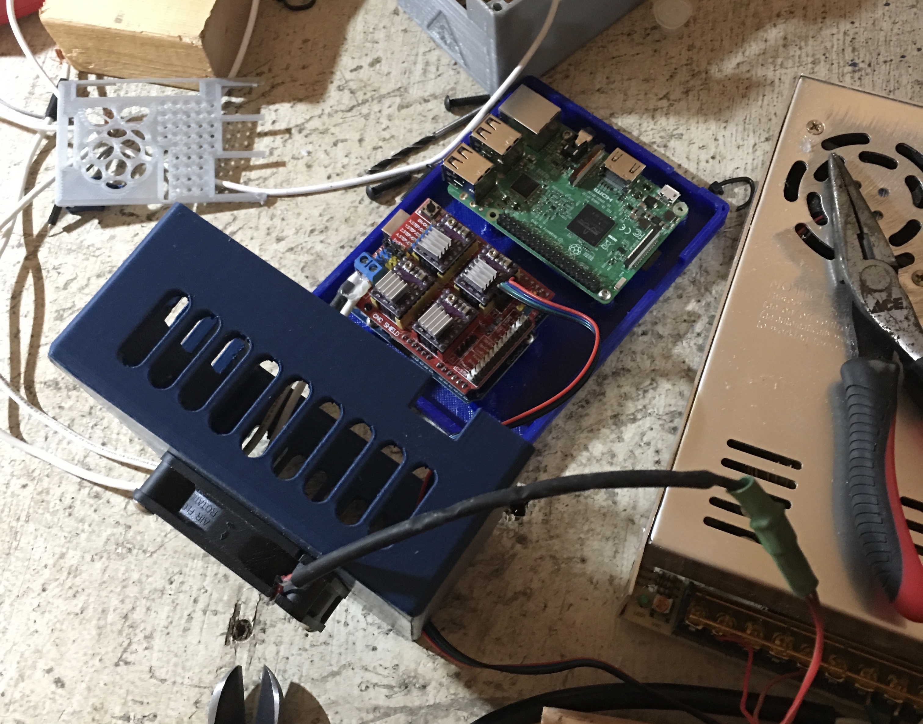 Raspberry + Arduino GRBL Enclosure