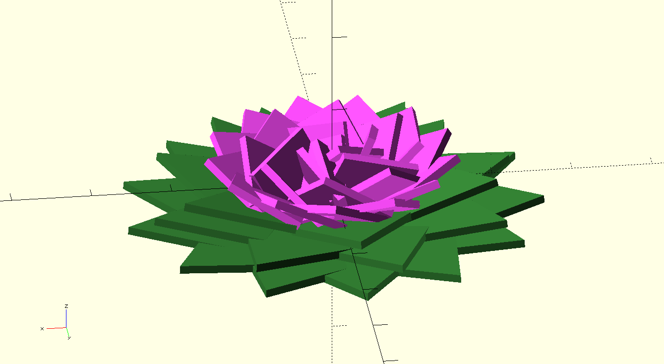 Geometric Fibonacci Flower Generator