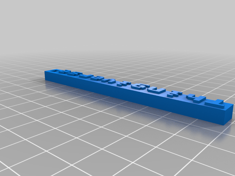 Parametric customizable name tag