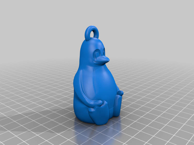 Tux with hole for Keyring
