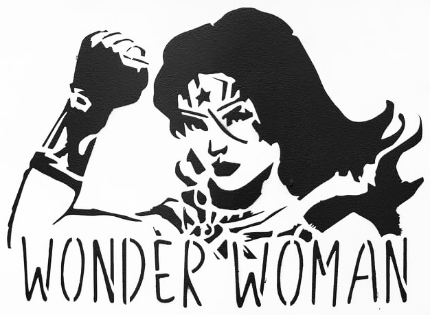 Wonder Woman stencil 22