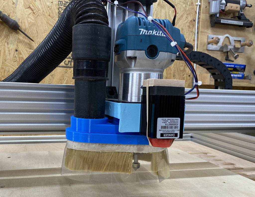 Workbee Dust Shoe for Makita Router (with two skirt options)