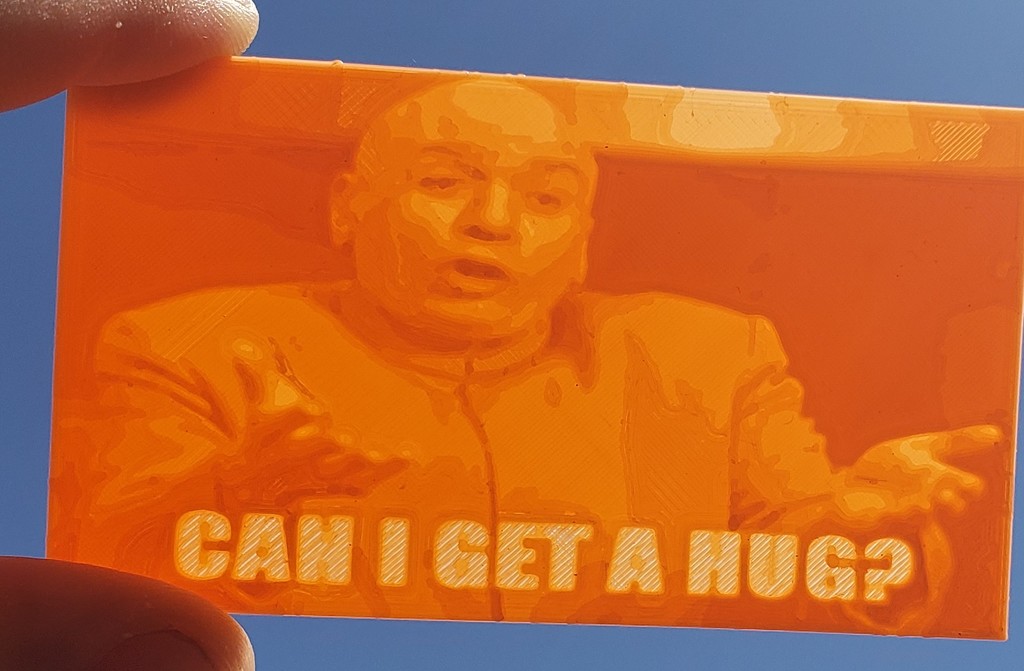 Dr. Evil Hug business card