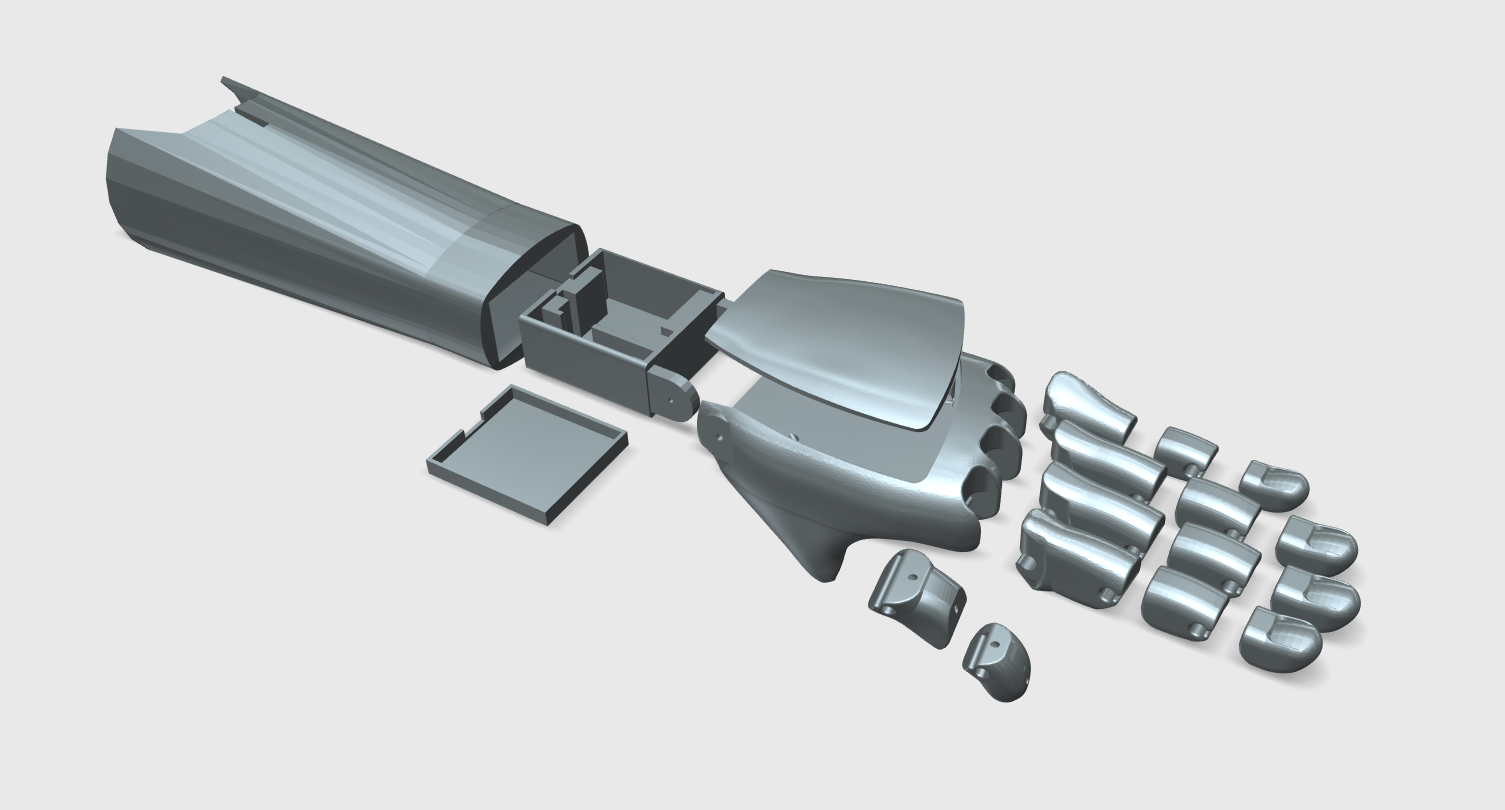 FunMove Hand (Electronic Prosthetic Hand) - 1 Servo Motorization_ver.KKB