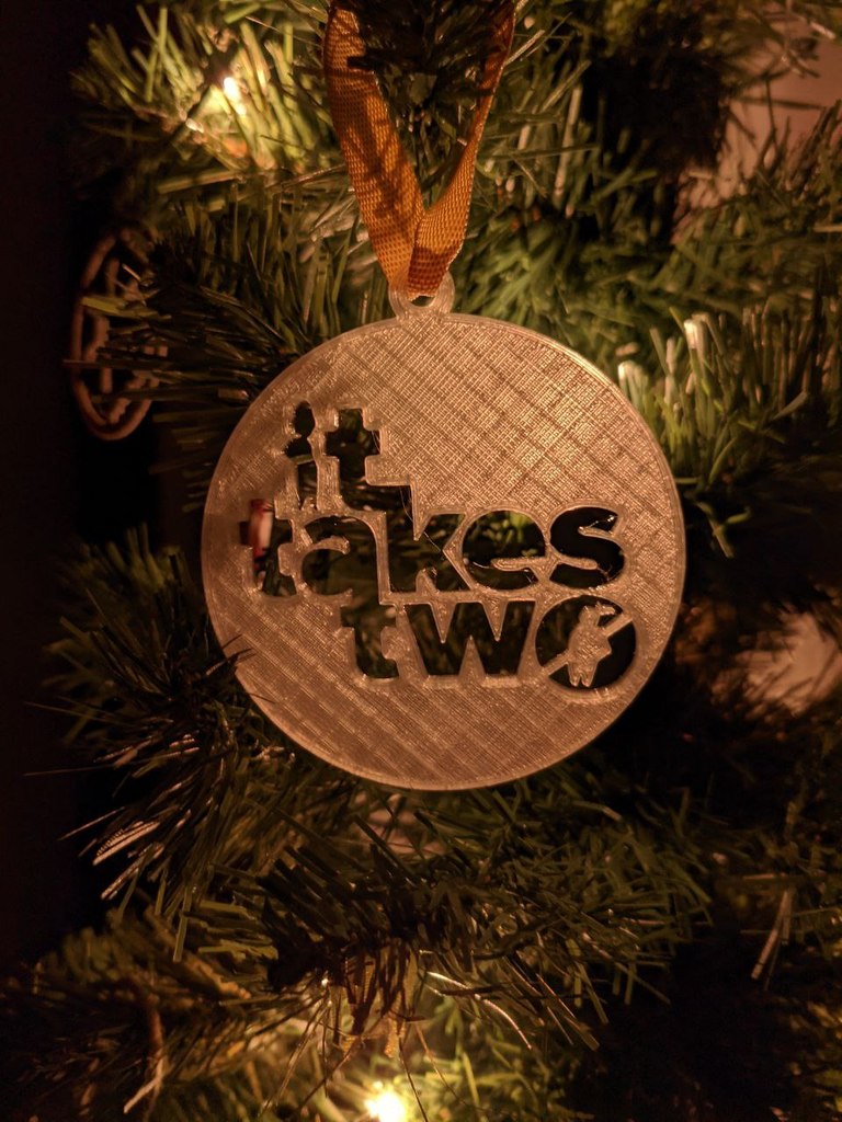 It takes two ornament