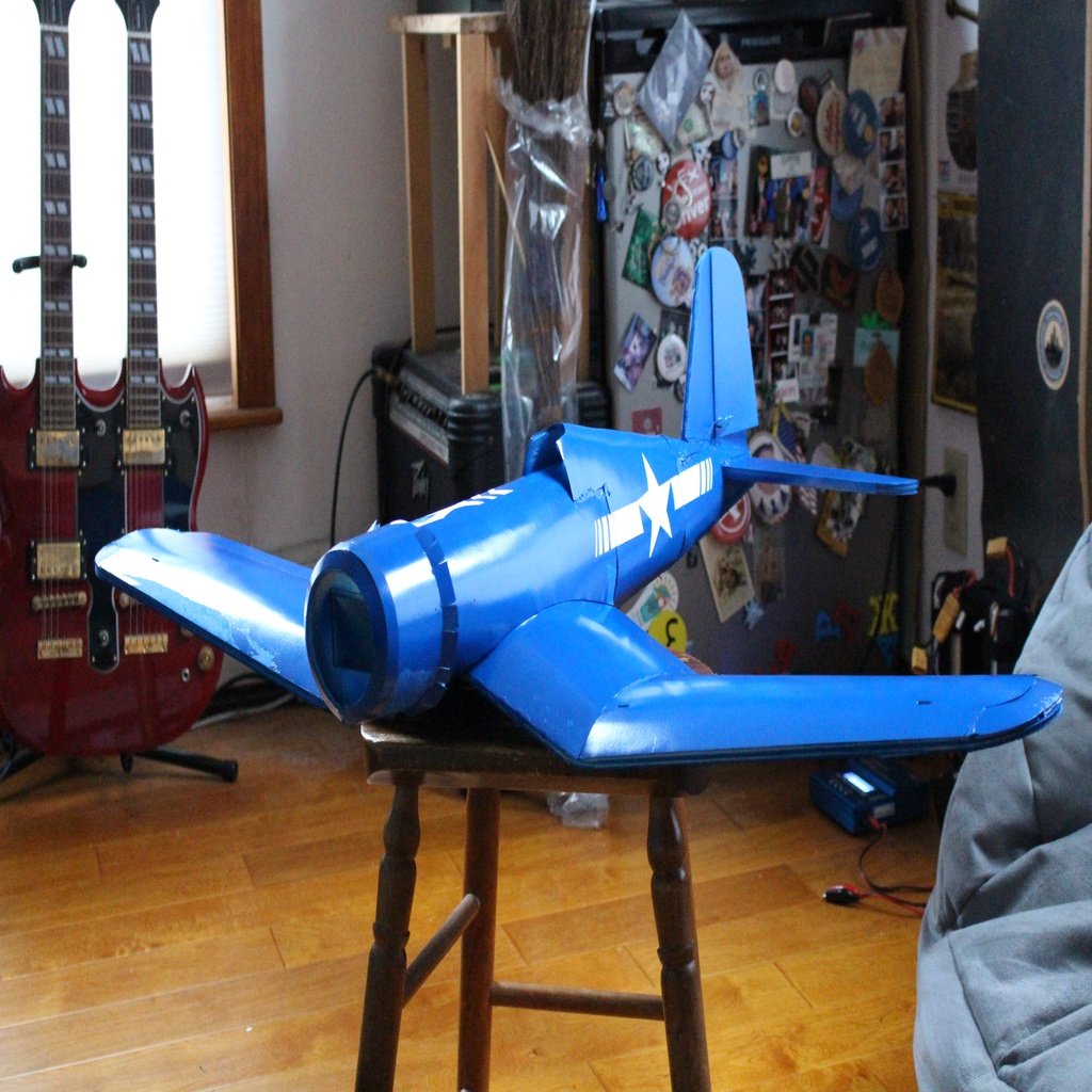 FT Corsair rc airplane (.dxf laser cutter ready)
