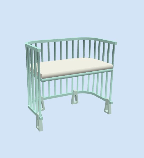 Beistellkinderbett-Erhoehung der Marke babybay