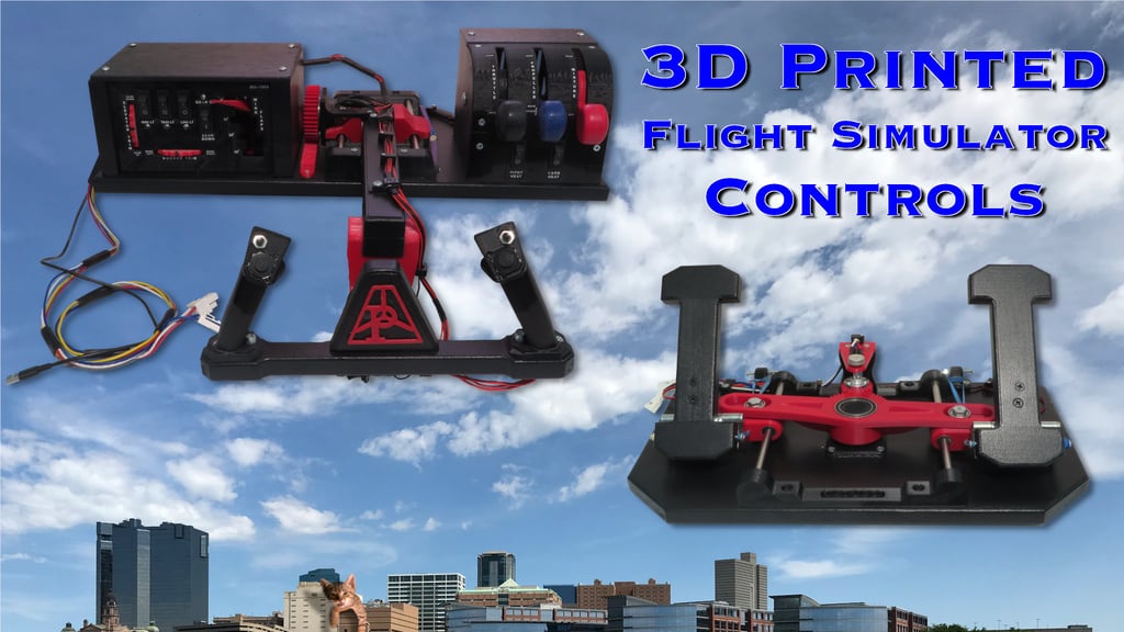 3D Printed Flight Simulator Controls