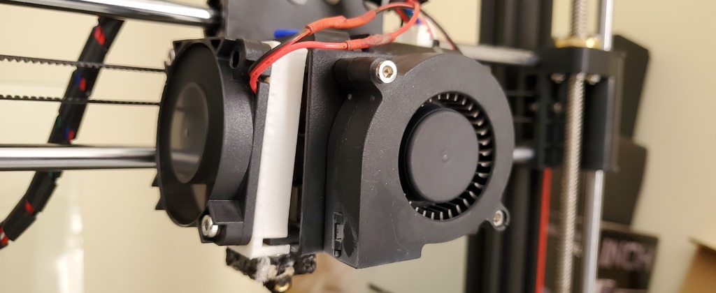 Anet A8 Plus 50 mm Extruder Fan Mount