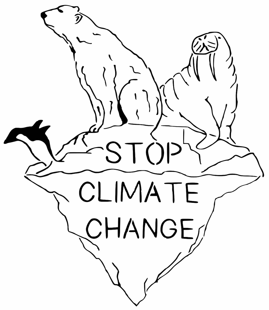 Climate Change stencil