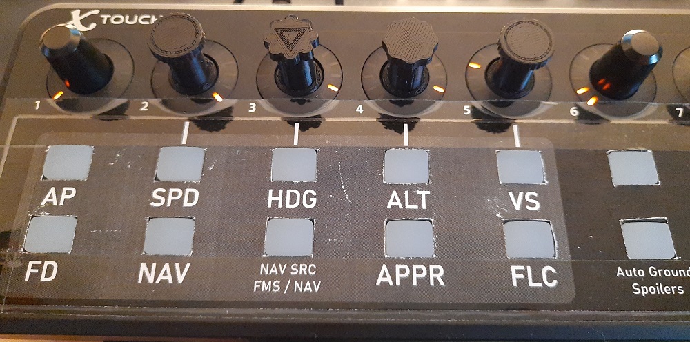 Airbus A320-style knobs for Behringer X-Touch Mini