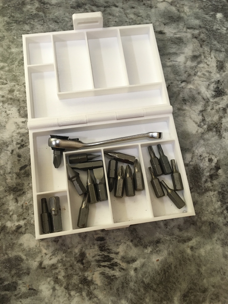Box for 90 degree screwdriver (or other small parts)