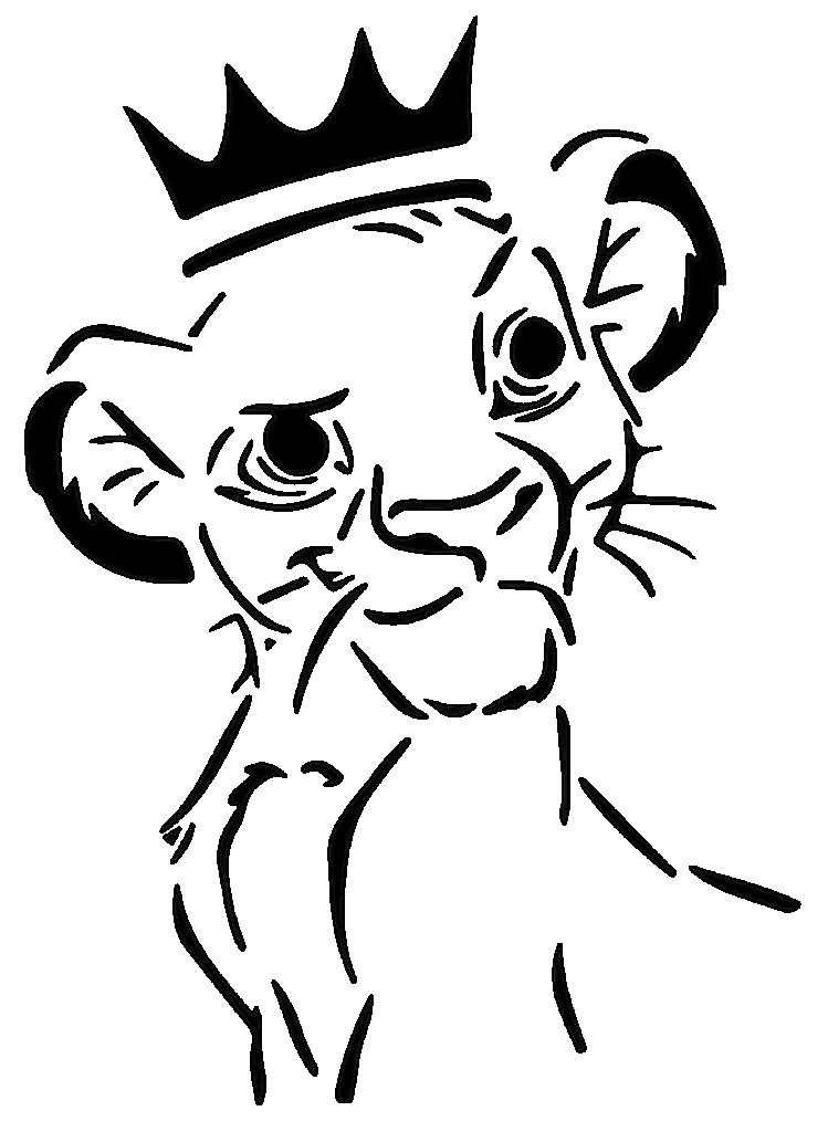 Lion King stencil