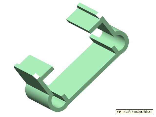 2020 / 2040 frame ribbon cable clip / extruded aluminum