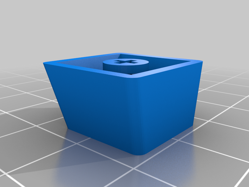 Blank Keycap, flat top, reinforced pin