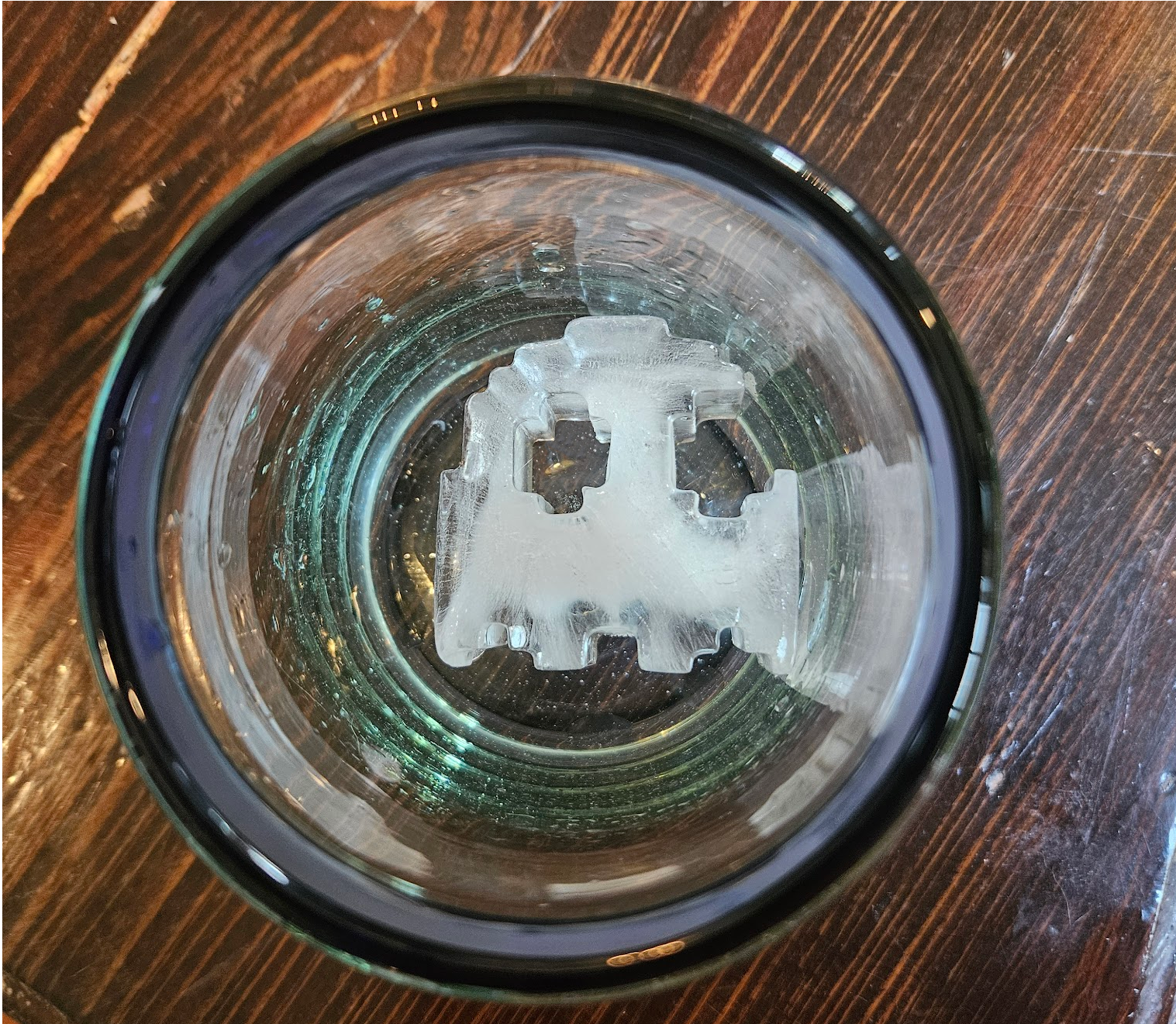 Silicone Big Block Ice Cube Mold Template - Pac Man Ghost